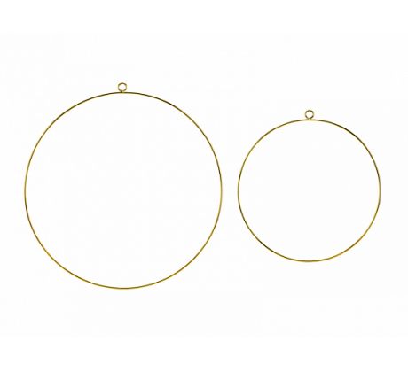 Zlaté kruhy na aranžovanie, 20 ks