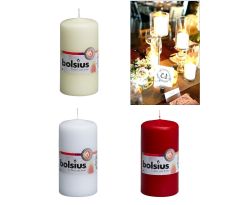 Valcové sviečky Bolsius, 10 cm, 20 ks viac farieb na výber